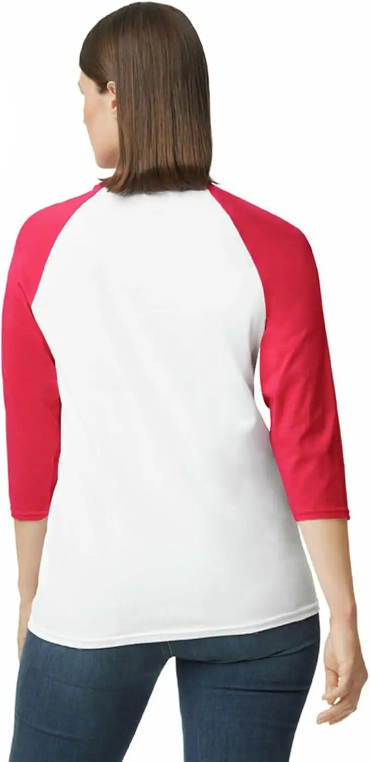 Gildan Men's Heavy Cotton 3/4 Raglan T-shirt, Style G5700, 2-pack