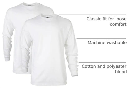 Gildan Adult Ultra Cotton Long Sleeve T-Shirt, Style G2400, Multipack