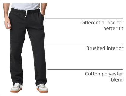 Gildan Adult Fleece Open Bottom Sweatpants with Pockets, Style G18300