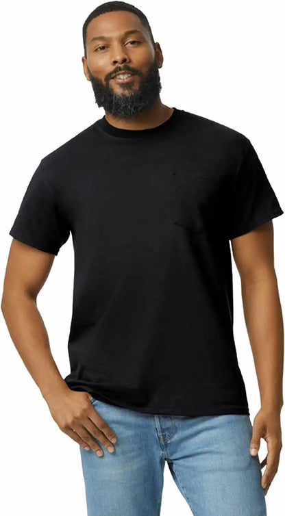 Gildan Adult Ultra Cotton T-Shirt with Pocket, Style G2300, 2-Pack