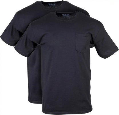 Gildan Unisex Adult DryBlend Workwear T-Shirts with Pocket, 2-Pack