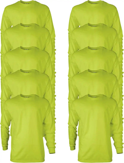Gildan Adult Ultra Cotton Long Sleeve T-Shirt, Style G2400, Multipack