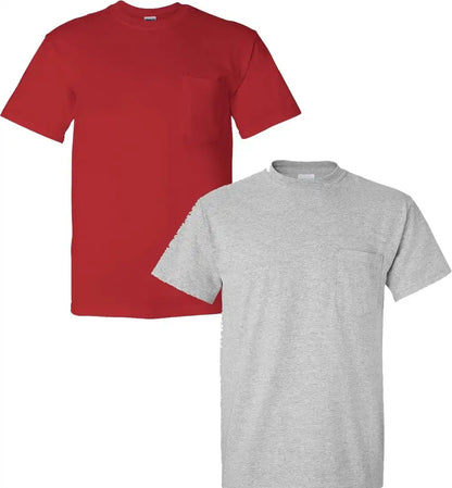 Gildan Adult Ultra Cotton T-Shirt with Pocket, Style G2300, 2-Pack