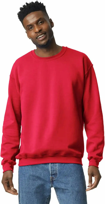 Gildan Unisex Adult Fleece Crewneck Sweatshirt, Style G18000, Multipack