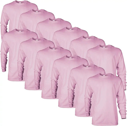 Gildan Adult Ultra Cotton Long Sleeve T-Shirt, Style G2400, Multipack