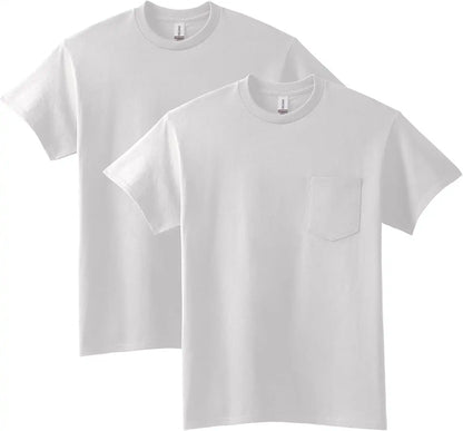 Gildan Adult Ultra Cotton T-Shirt with Pocket, Style G2300, 2-Pack