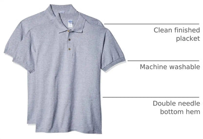 Gildan Adult Ultra Cotton Pique Sport Shirt, Style G3800, 2-Pack