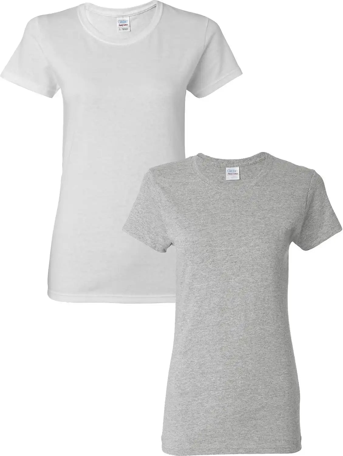 Gildan Women's Heavy Cotton T-Shirt, Style G5000L, 2-Pack