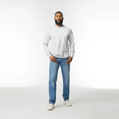 Gildan Adult Heavy Cotton Long Sleeve T-Shirt, Style G5400, 2-Pack