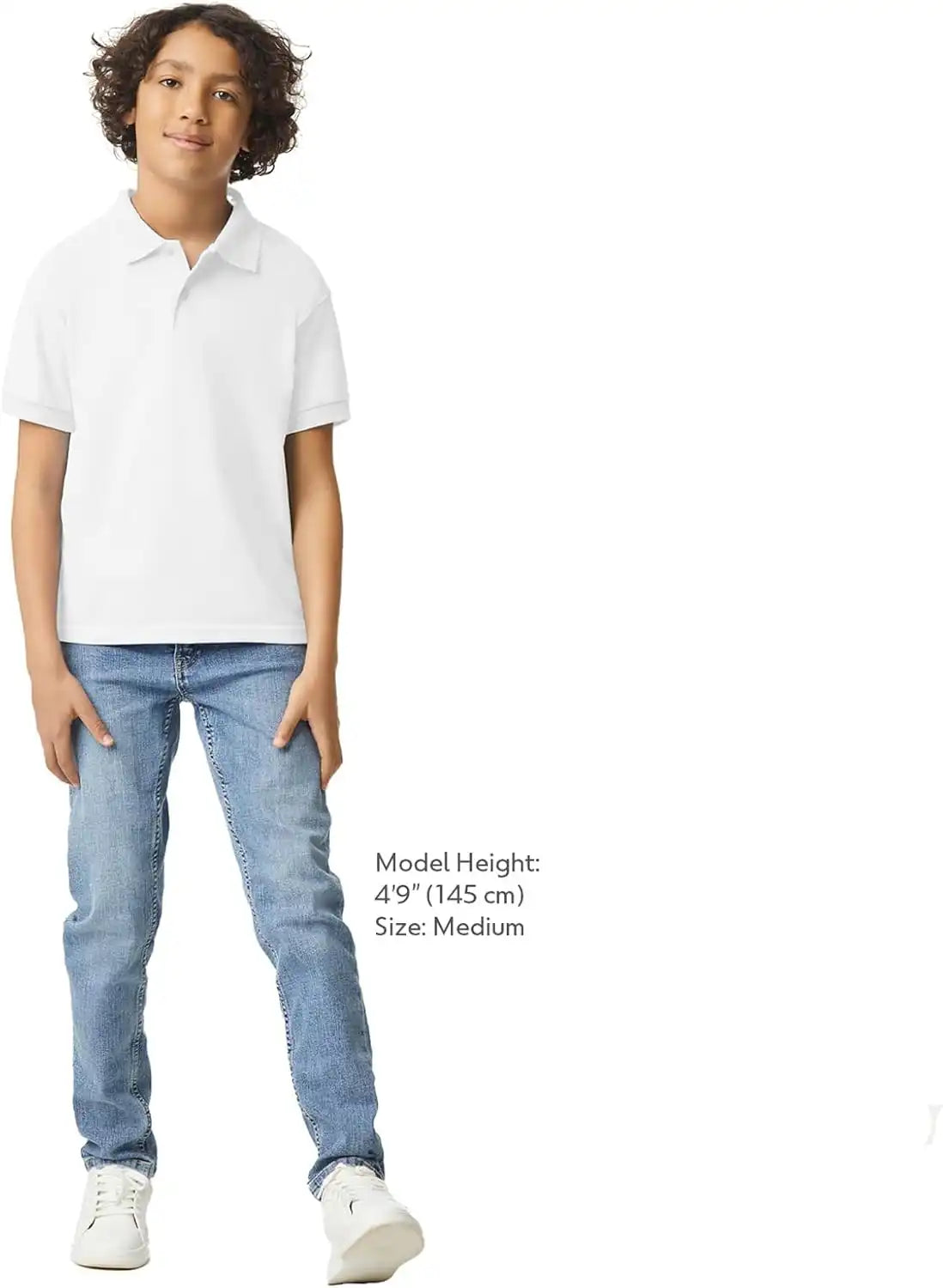 Gildan Kids' DryBlend Short Sleeve Polo, Style G8800b, 3-Pack