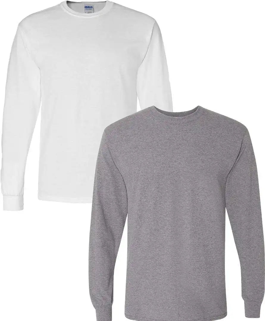 Gildan Adult DryBlend Long Sleeve T-Shirt, Style G8400, 2-Pack