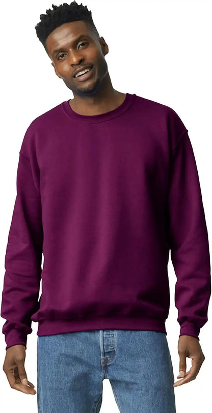 Gildan Unisex Adult Fleece Crewneck Sweatshirt, Style G18000, Multipack