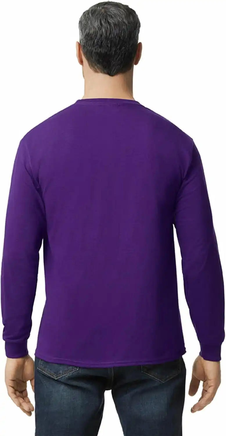 Gildan Adult Heavy Cotton Long Sleeve T-Shirt, Style G5400, 2-Pack