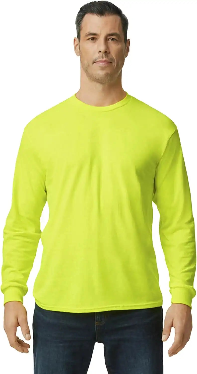 Gildan Adult Heavy Cotton Long Sleeve T-Shirt, Style G5400, 2-Pack