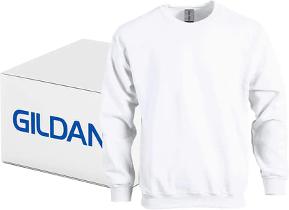 Gildan Unisex Adult Fleece Crewneck Sweatshirt, Style G18000, Multipack