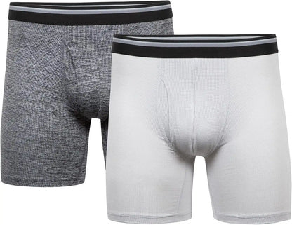 Gildan Men's Underwear Performance DriftKnit Modern Boxer Briefs, 2-Pack