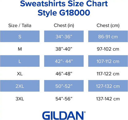 Gildan Unisex Adult Fleece Crewneck Sweatshirt, Style G18000, Multipack
