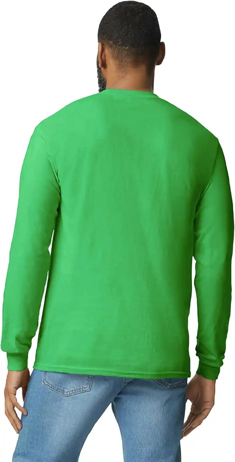 Gildan Adult Heavy Cotton Long Sleeve T-Shirt, Style G5400, 2-Pack