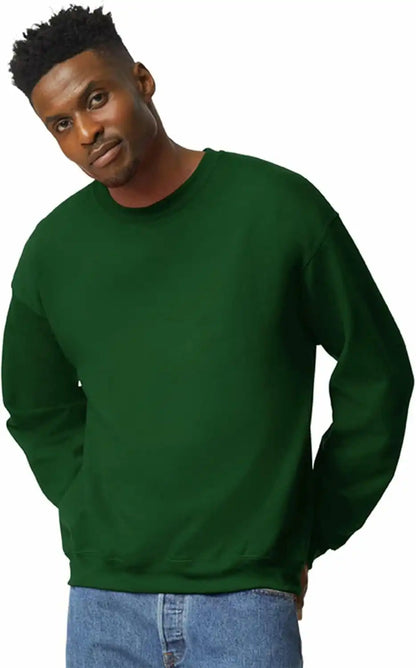Gildan Unisex Adult Fleece Crewneck Sweatshirt, Style G18000, Multipack