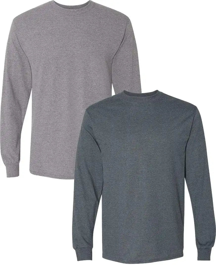 Gildan Adult DryBlend Long Sleeve T-Shirt, Style G8400, 2-Pack