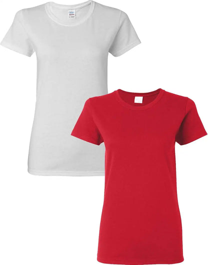 Gildan Women's Heavy Cotton T-Shirt, Style G5000L, 2-Pack