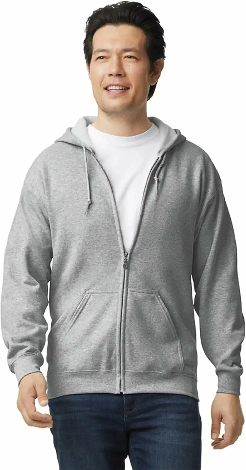 Underground Printing Unisex Adult Fleece Zip Hoodie Sweatshirt, Style G18600, Multipack
