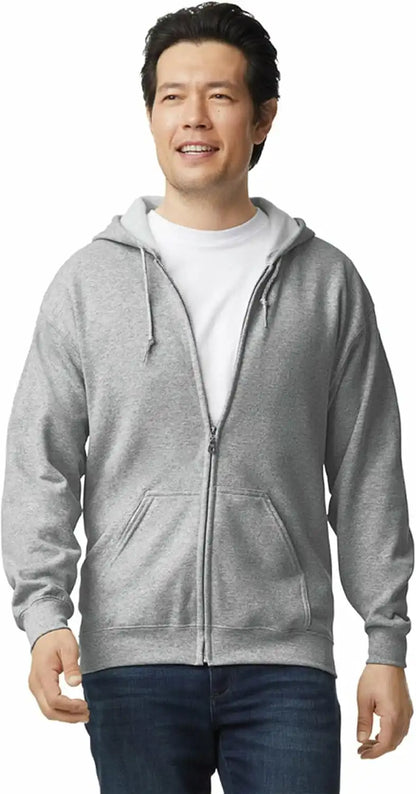 Underground Printing Unisex Adult Fleece Zip Hoodie Sweatshirt, Style G18600, Multipack
