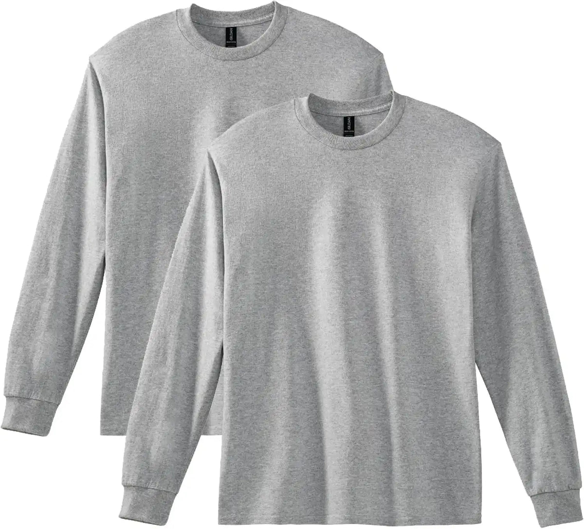 Gildan Youth Ultra Cotton Long Sleeve T-Shirt, Style G2400B, 2-Pack
