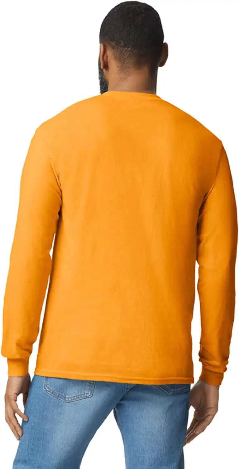 Gildan Adult Heavy Cotton Long Sleeve T-Shirt, Style G5400, 2-Pack