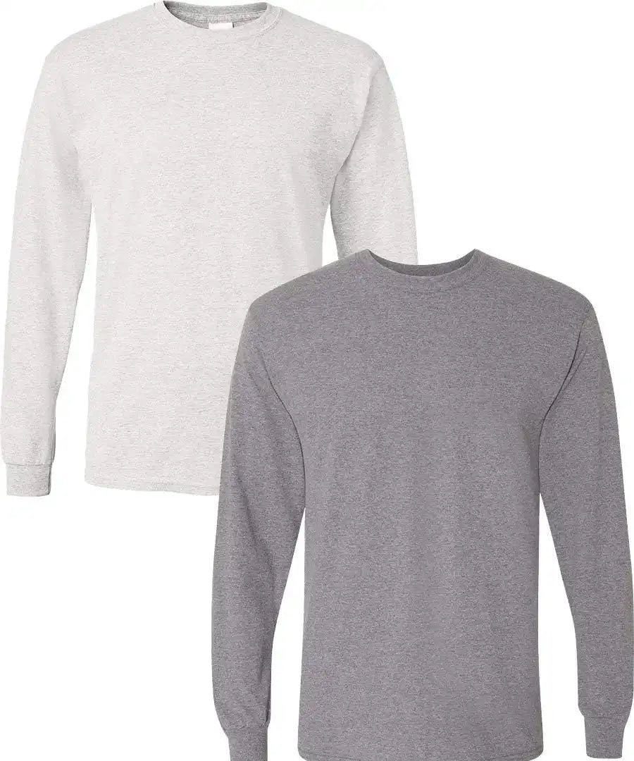 Gildan Adult DryBlend Long Sleeve T-Shirt, Style G8400, 2-Pack