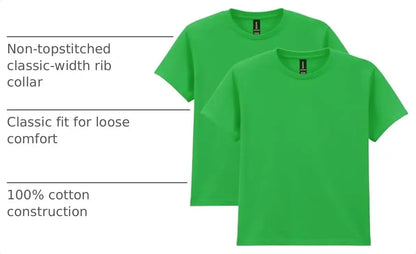 Gildan Unisex-Child Gildan Youth Heavy Cotton T-Shirt, Style G5000b, 2-Pack