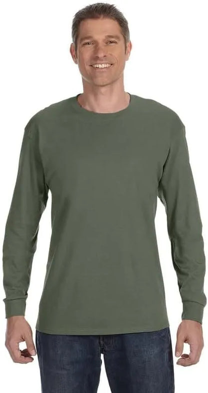 Gildan Adult Heavy Cotton Long Sleeve T-Shirt, Style G5400, 2-Pack