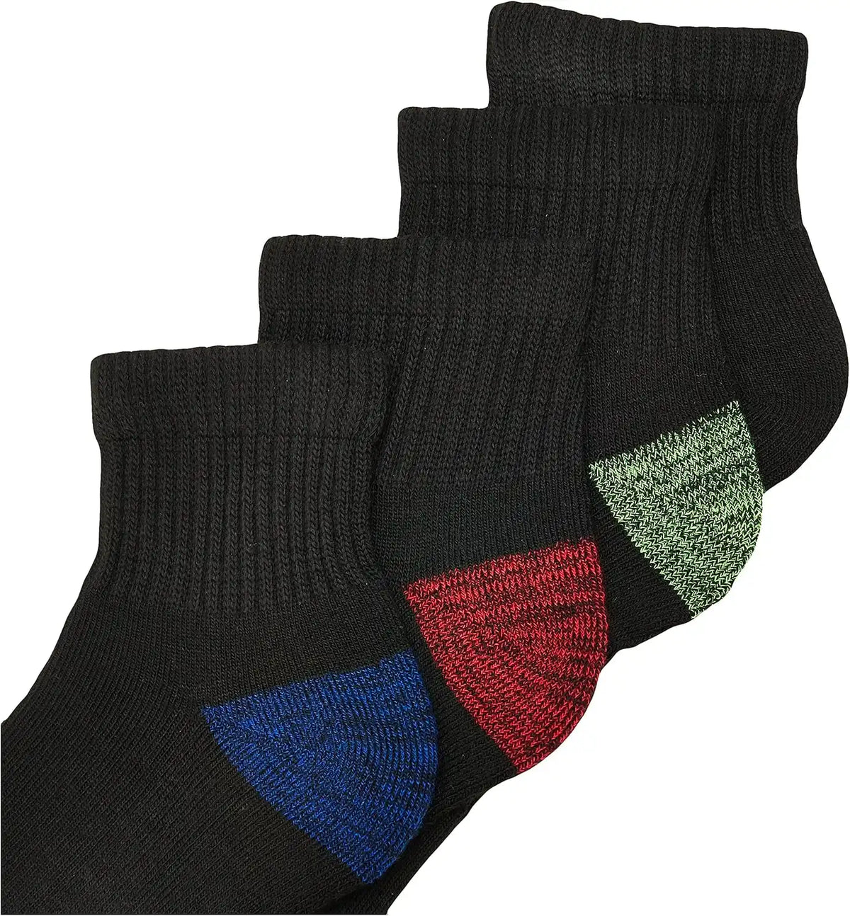 Gildan Men's Polyester Half Cushion Ankle Socks, 12-Pairs