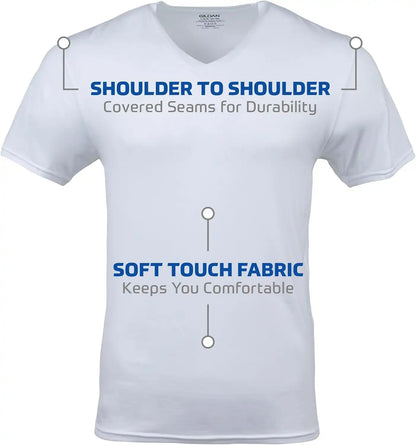 Gildan Men's V-Neck T-Shirts, Multipack, Style G1103
