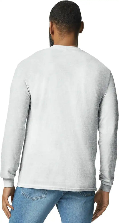 Gildan Adult Heavy Cotton Long Sleeve T-Shirt, Style G5400, 2-Pack
