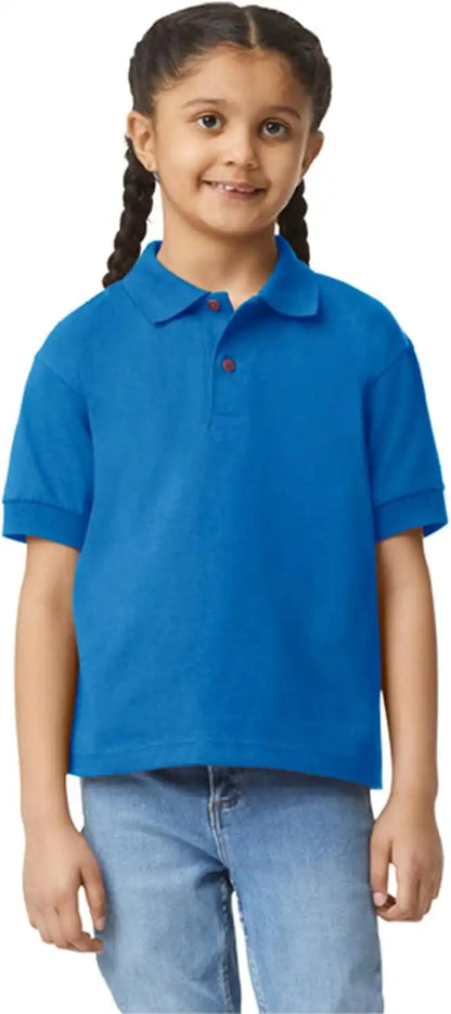 Gildan Kids' DryBlend Short Sleeve Polo, Style G8800b, 3-Pack