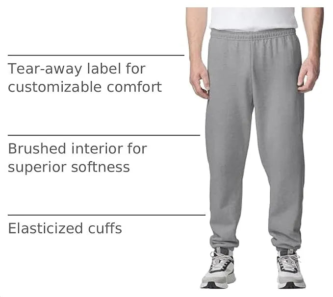 Gildan Adult Fleece Elastic Bottom Sweatpants, Style G18200