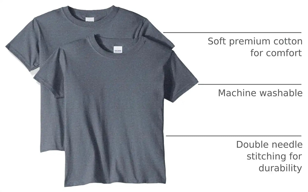 Gildan Unisex-Child Gildan Youth Heavy Cotton T-Shirt, Style G5000b, 2-Pack