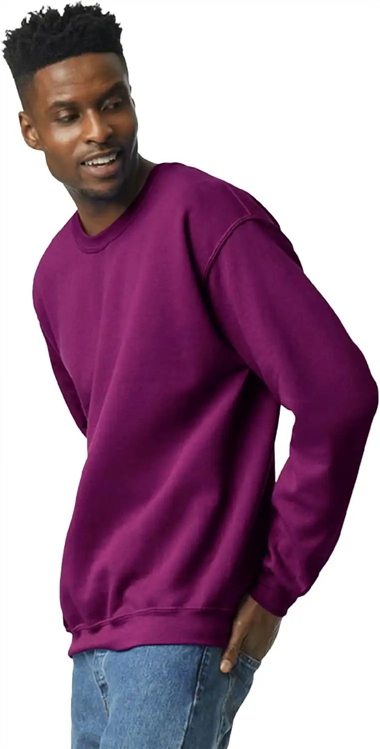 Gildan Unisex Adult Fleece Crewneck Sweatshirt, Style G18000, Multipack