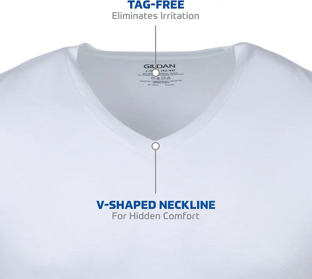 Gildan Men's V-Neck T-Shirts, Multipack, Style G1103