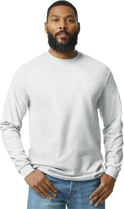 Gildan Adult Heavy Cotton Long Sleeve T-Shirt, Style G5400, 2-Pack
