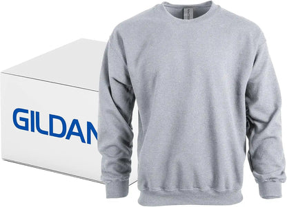 Gildan Unisex Adult Fleece Crewneck Sweatshirt, Style G18000, Multipack
