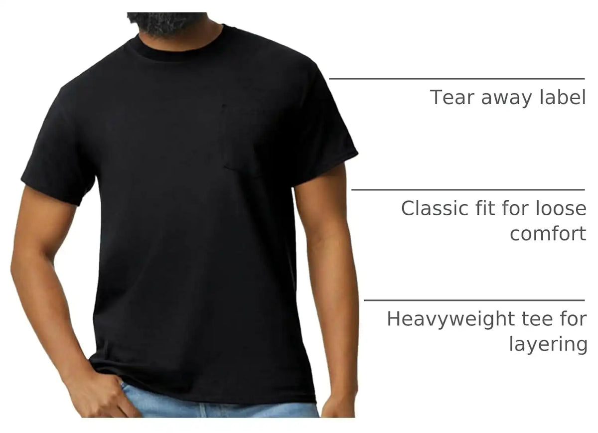 Gildan Adult Ultra Cotton T-Shirt with Pocket, Style G2300, 2-Pack