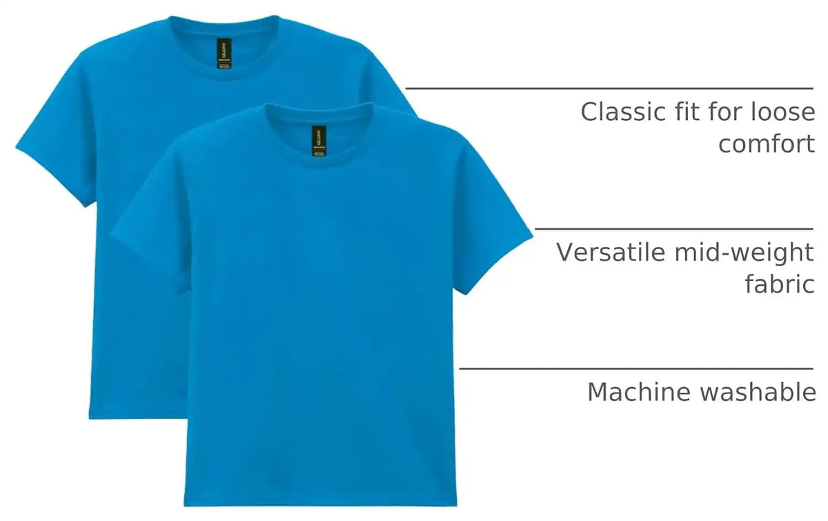 Gildan Unisex-Child Gildan Youth Heavy Cotton T-Shirt, Style G5000b, 2-Pack