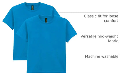 Gildan Unisex-Child Gildan Youth Heavy Cotton T-Shirt, Style G5000b, 2-Pack