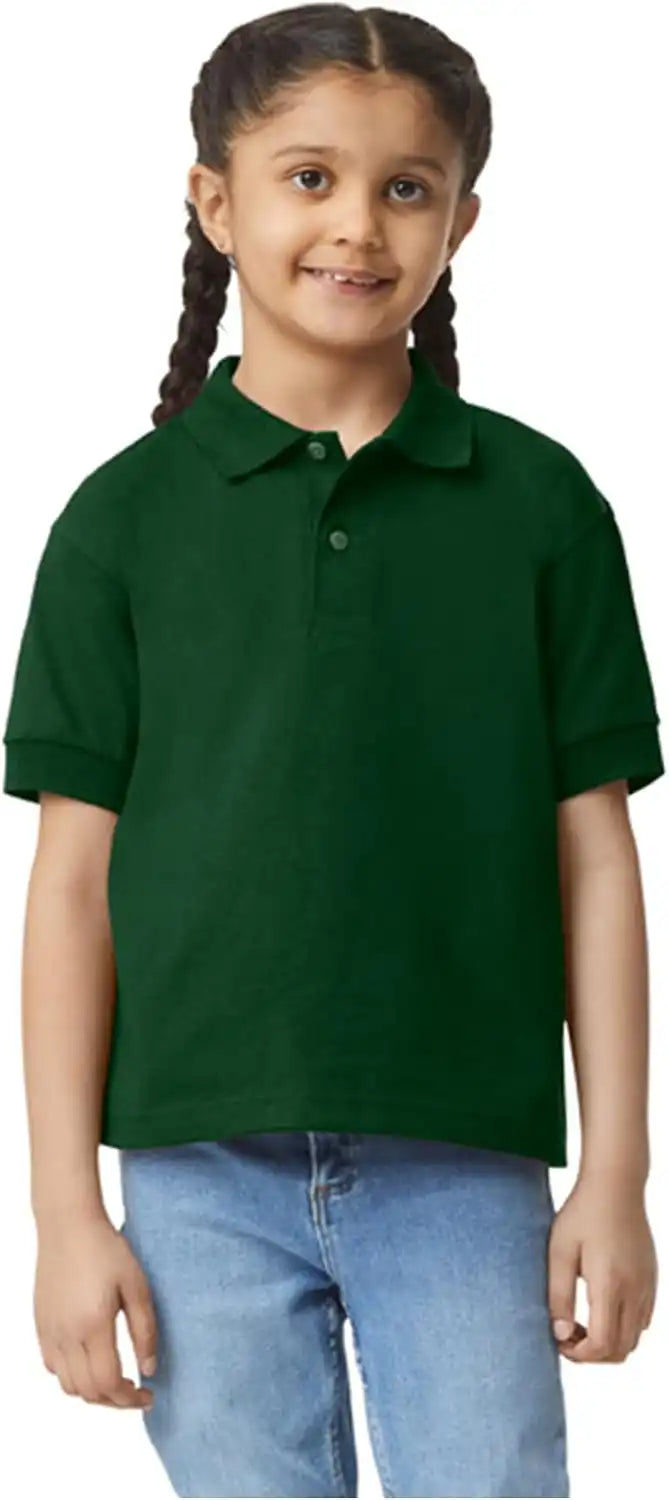 Gildan Kids' DryBlend Short Sleeve Polo, Style G8800b, 3-Pack