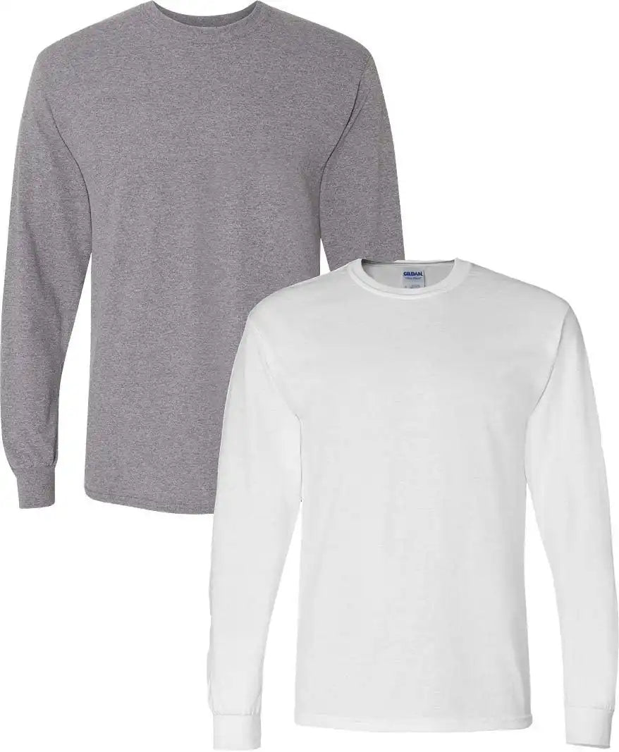 Gildan Adult DryBlend Long Sleeve T-Shirt, Style G8400, 2-Pack