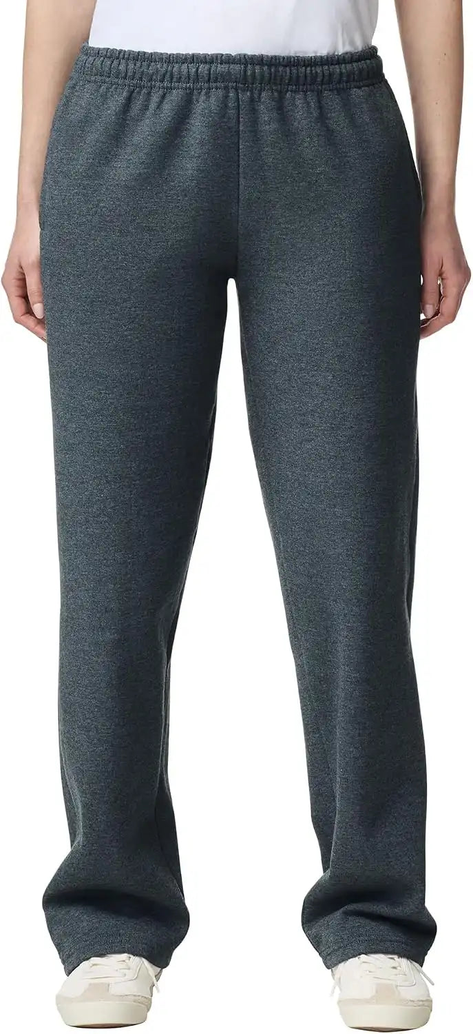 Gildan Adult Fleece Open Bottom Sweatpants with Pockets, Style G18300