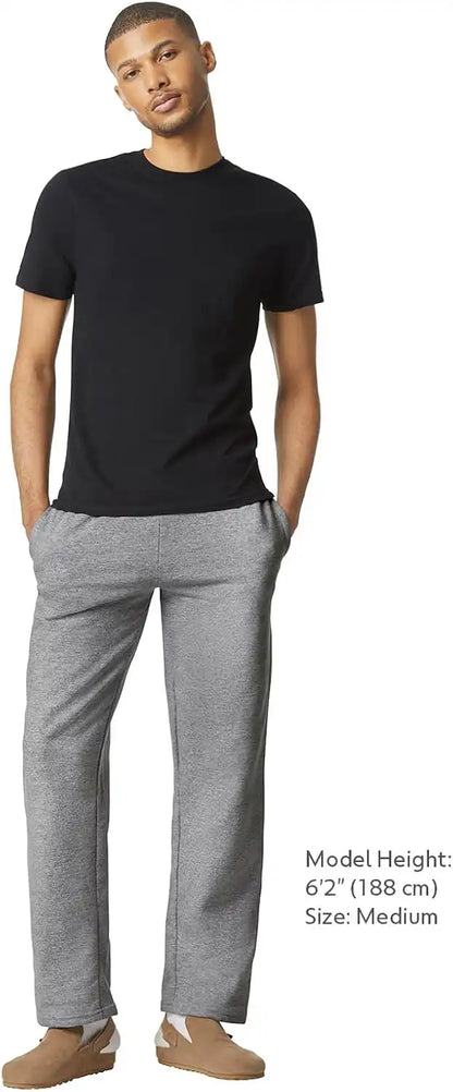 Gildan Adult Fleece Open Bottom Sweatpants with Pockets, Style G18300