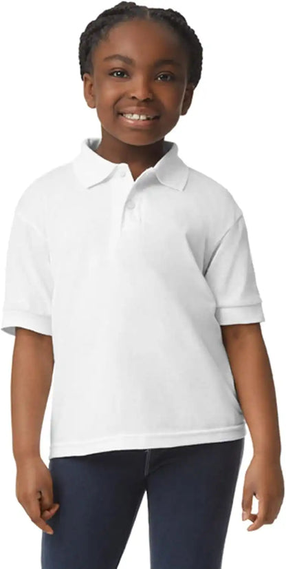 Gildan Kids' DryBlend Short Sleeve Polo, Style G8800b, 3-Pack